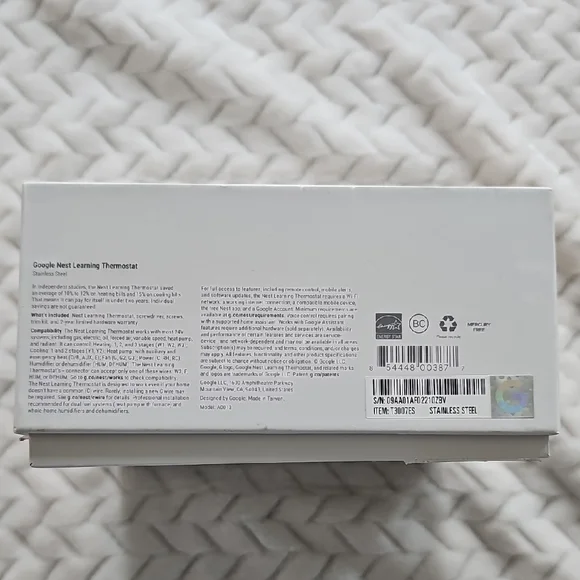 Black and Silver Smart Thermostat Accessory